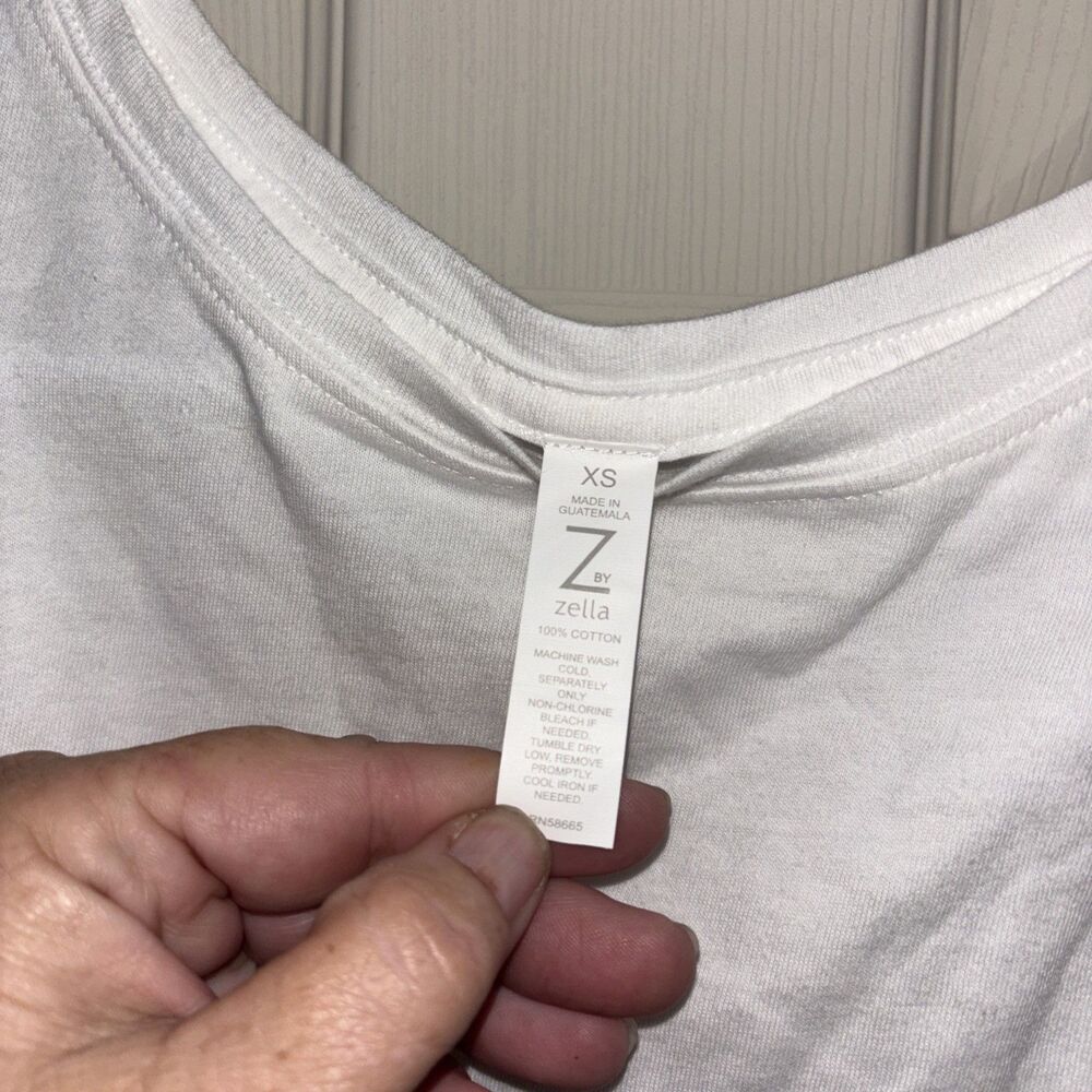 Z BY ZELLA WOMEN'S TANK TOP White  SIZE XSMALL NEW WITH TAGS - Picture 4 of 4